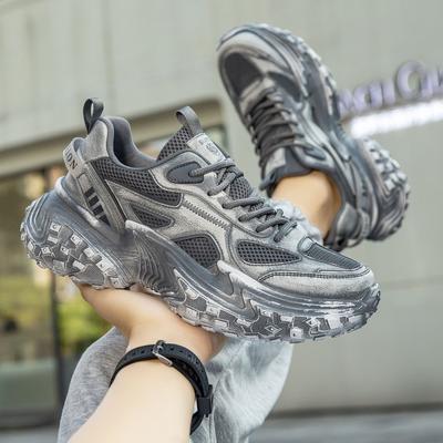 New Thick-soled Heightening Casual Shoes Fashionable Versatile Soft-soled Dad Retro Dirty Comfortable Men's Trendy Shoes