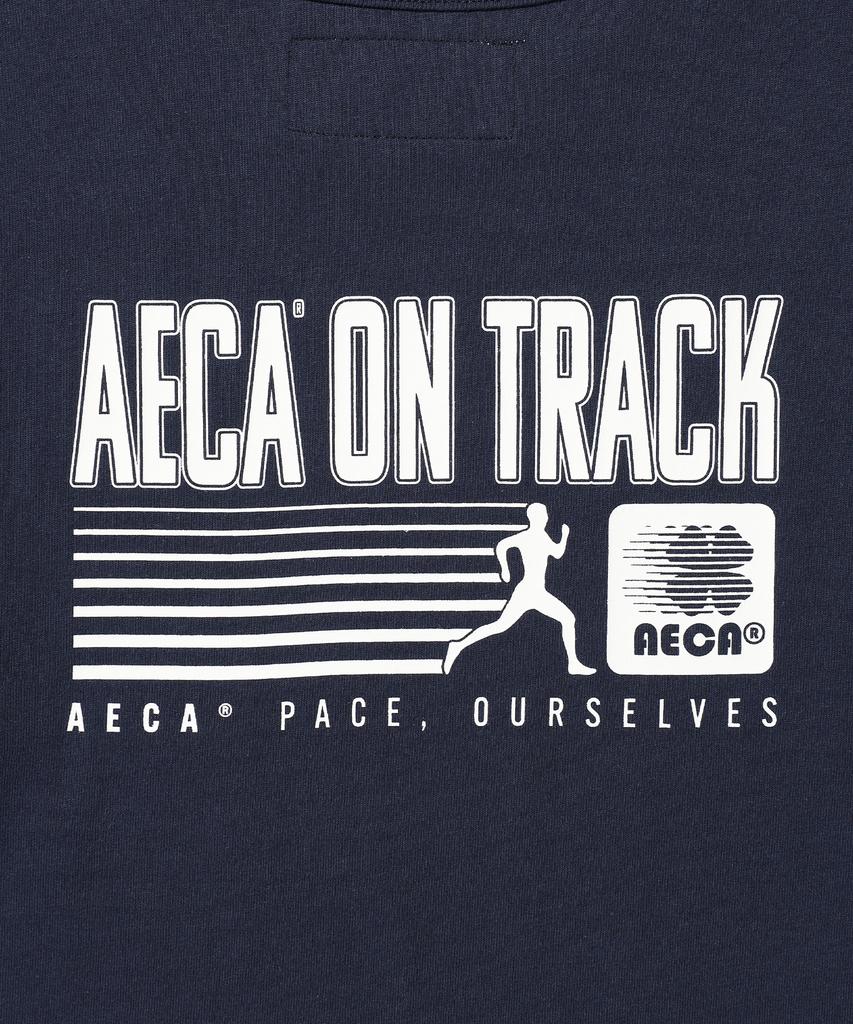 AECA (Woman) Aeca On Track Half Sleeve Tee-Navy