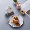 200ML Ceramica Tazza da Tè Nero Piattino Pomeridiano Tè Tazza da Caffè Piattino Set Coppia Tazza Set Casa Creativo Drinkware Tazza Nuovo Regalo per la Casa