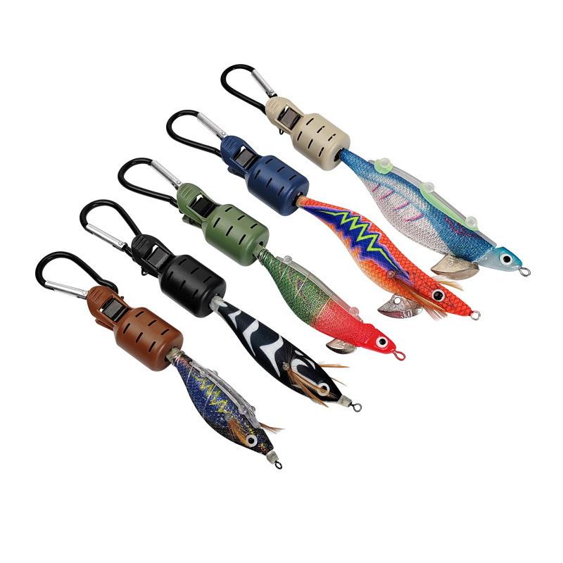 6Pcs Fishing Lure Hook Cap Carabiner Set Durable Anti-Scratch Multi-Color Portable Gear for Outdoor Fishing Camping Hiking