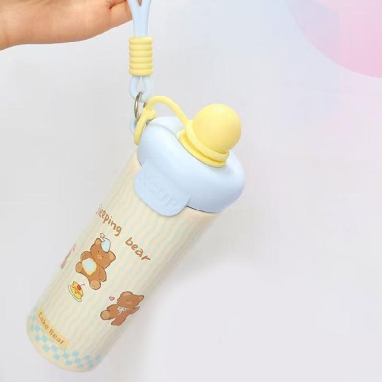 Unique Cartoon Float Ball Stainless Insulated Bottle Prevents Spills For Hiking Commuting And Work