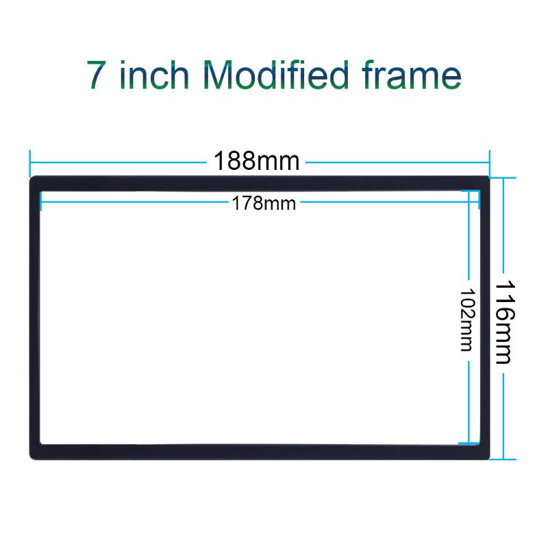 2Din Stereo Frame Universal Car Radio Panel Fascia Bezel Custom Fit Vehicle Audio Dashboard Enhancement
