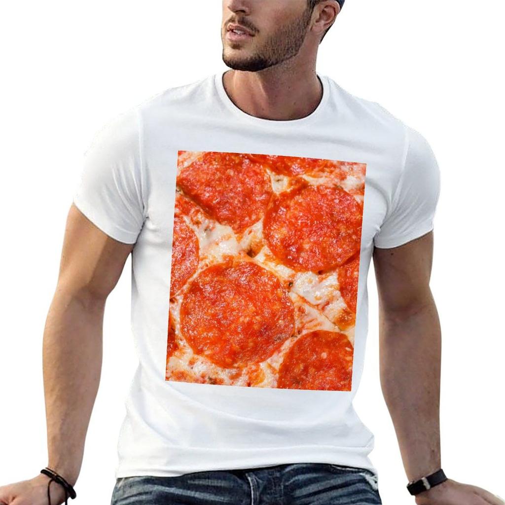 Salami Pizza Tshirt Modern Style Print Tshirt