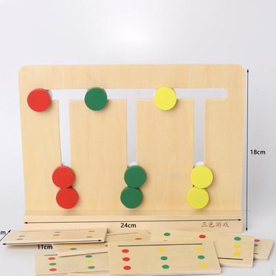 Slide Puzzle Color Matching Kids Learning Toys Sorting Busy Board Brain Teasers Game Early