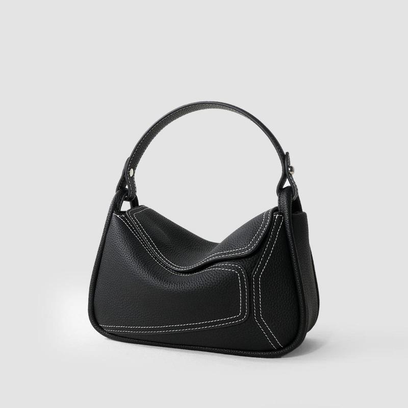 Genuine Leather Crossbody Bag, Fashionable Bag, Niche Pillow Bag, Single-shoulder Casual Underarm Bag