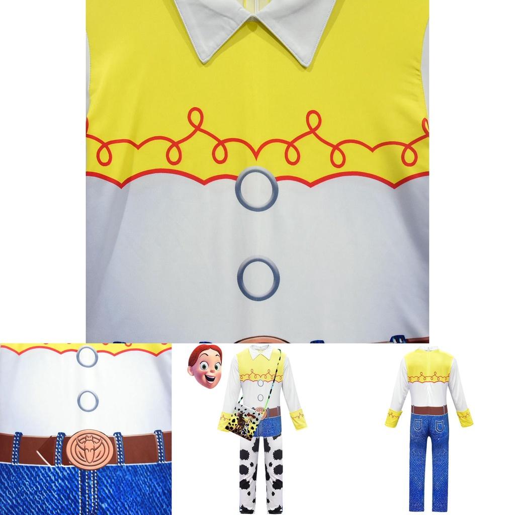 Adorable Toy Story 4 Girls Tsui Cosplay Jumpsuit Costume For Playful Dress-up Parties