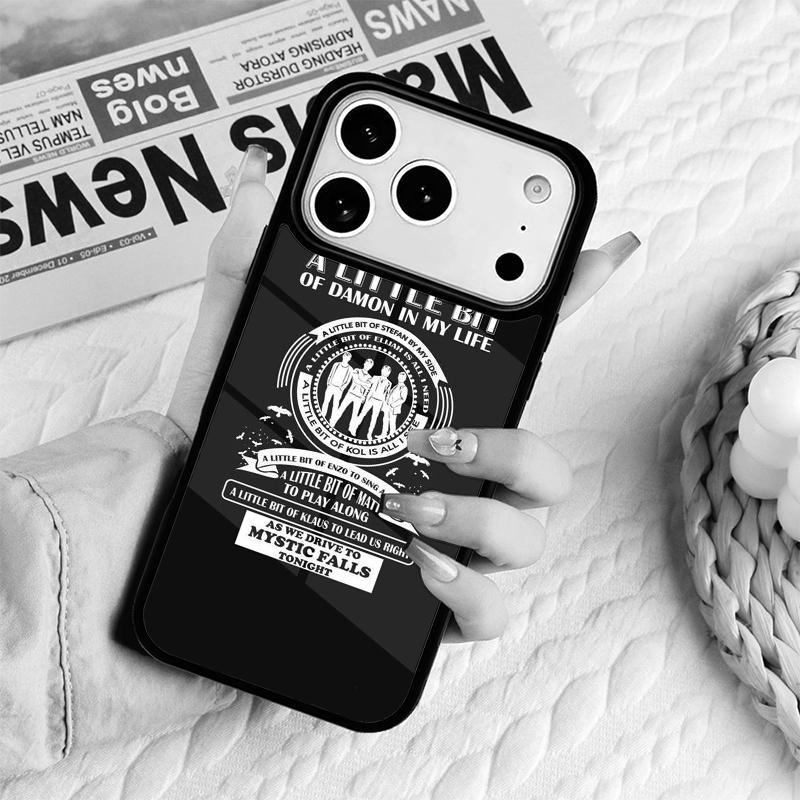 The Vampire Diaries Quotes Art Phone Case For IPhone 17 16e 15 14 13 12 11 Pro Max Air Mini Soft Protective Cover