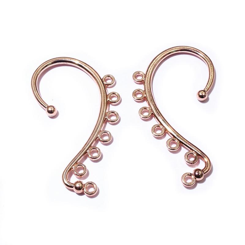 10pcs 60x36mm DIY Earrings Hair Jewelry Making Gold Silver Color Wedding Accessories Copper Metal Bridal Hair Combs Findings