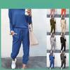 Tuta da donna con felpa con cappuccio tinta unita e pantaloni, comoda loungewear per l'uso quotidiano