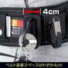 Tajima New Standard Safety Waist Belt Retractable with Auxiliary Waist Belt Size L Waist Sizes Up To Set with Easily Removable Compact Retractor That
