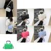 Schicke Trendy PU-Leder Handtasche Kleine Quadratische Tasche Für Damen Mit Stilvollen Nähten