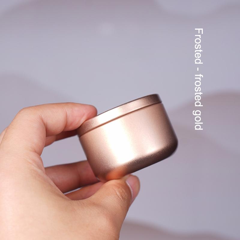 1/5Pcs Portable Tea Canister Mini Empty Pot Tea Box Candy Round Cans Thickened Iron Herb Sealing Jar Spice Storage Organizer