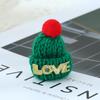 Korean Style Knitted Wool Hat with DIY Pompom Decoration - Mini Christmas Accessory