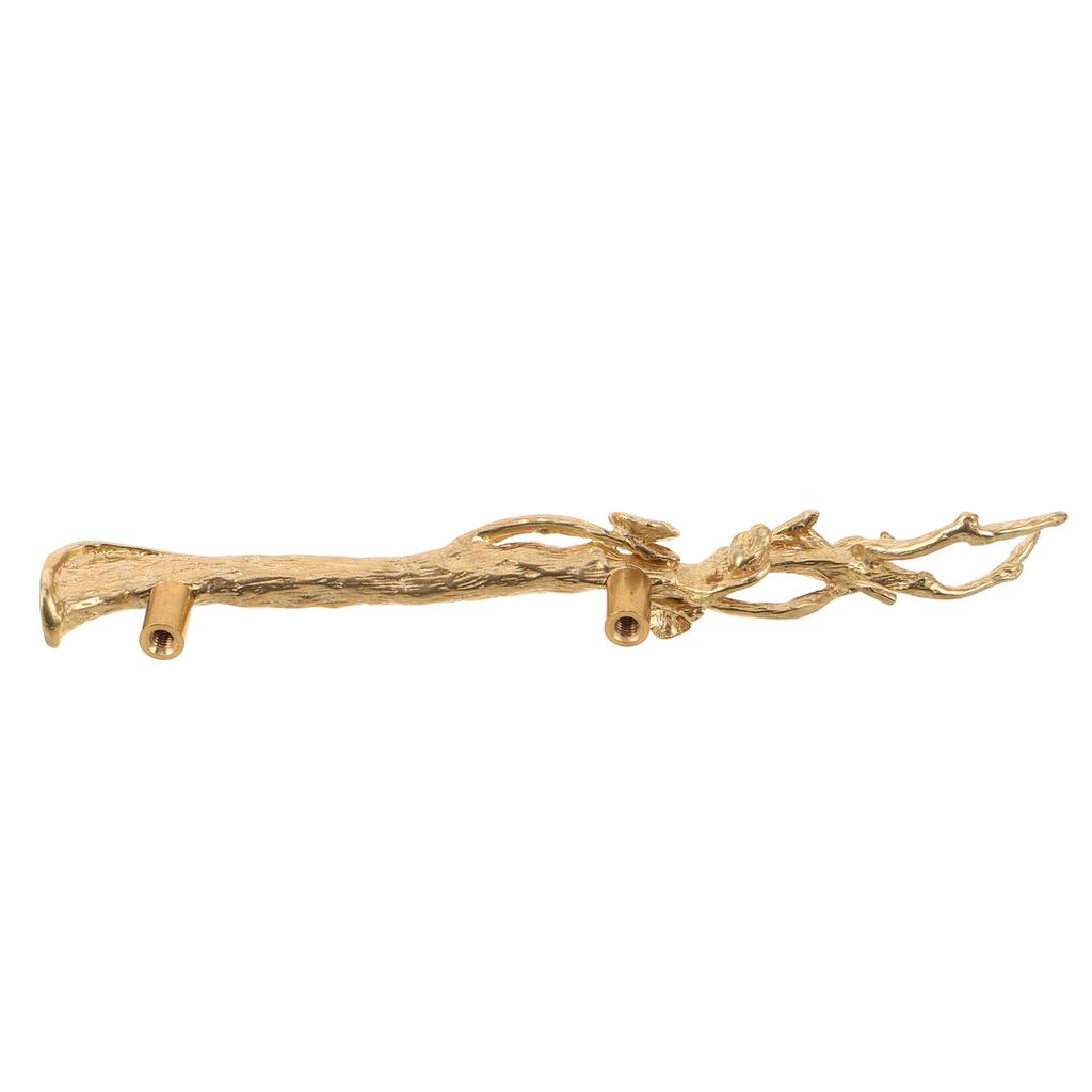 Brass Pull Handle Vintage Bird On Branch Design Solid Brass Cabinet Drawer Pull for Kitchen Wardrobe Dresser Cupboard Retro