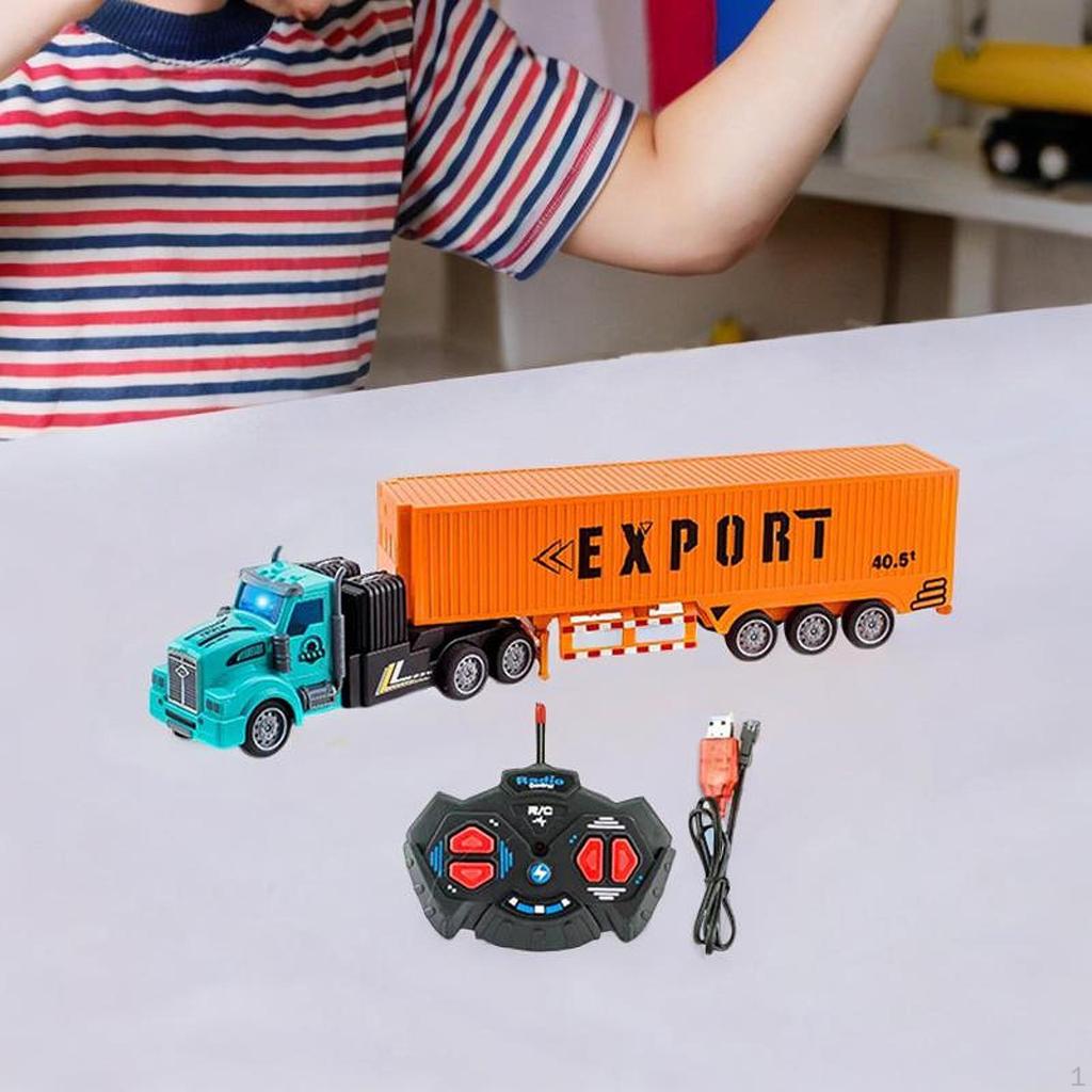 Engineering Vehicle Toy Remote Control Tank Truck for Children Toddlers Kids