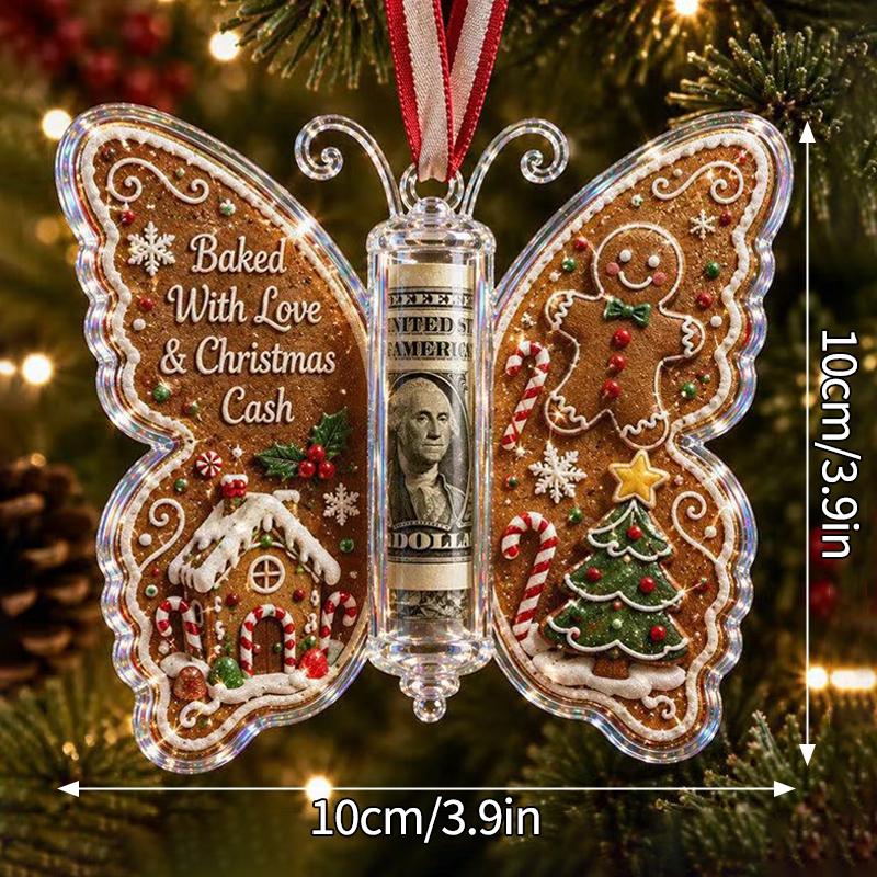 Christmas Cash Boxes Ornament Christmas Tree Money Holder Hanging Pendants Christmas New Year Money Gift Boxes Decorations
