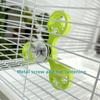 Bissfester Papagei Rotierende Windmühle Schnabelschleifen Interaktiver Papagei Spinner Rad Langlebiger Kunststoff Vogel Interaktives Spielzeug