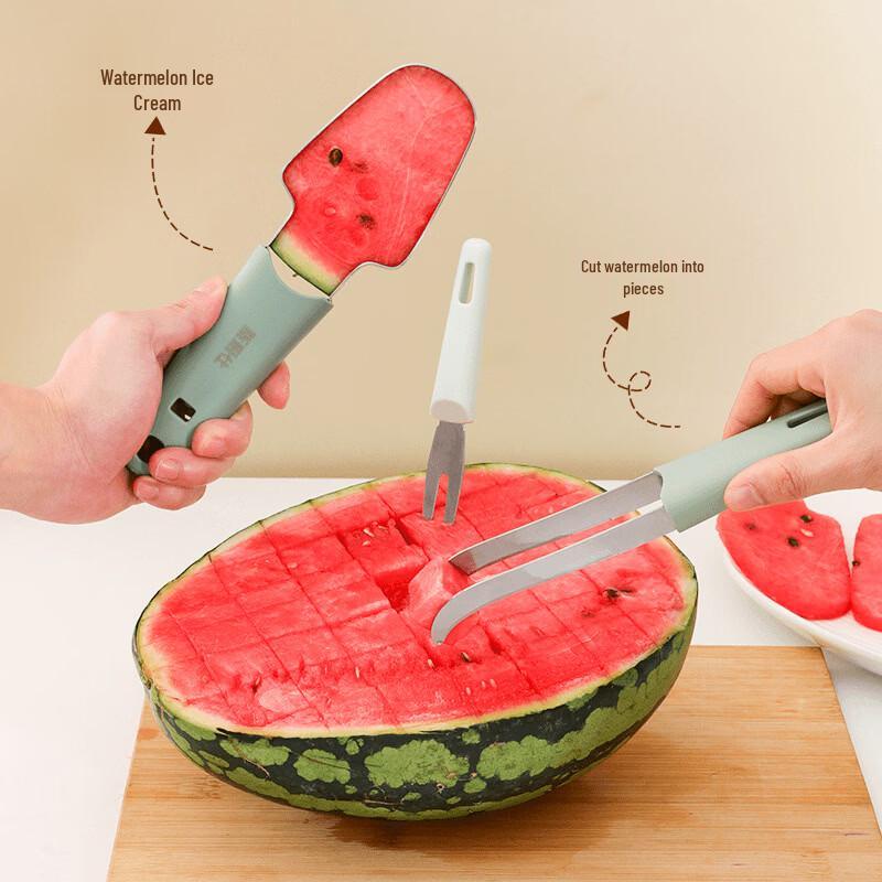 3-in-1 Stainless Steel Watermelon Slicer Set