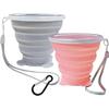 2025 Latest Model 2 Pcs Collapsible Cups, Silicone Collapsible TravelCup
