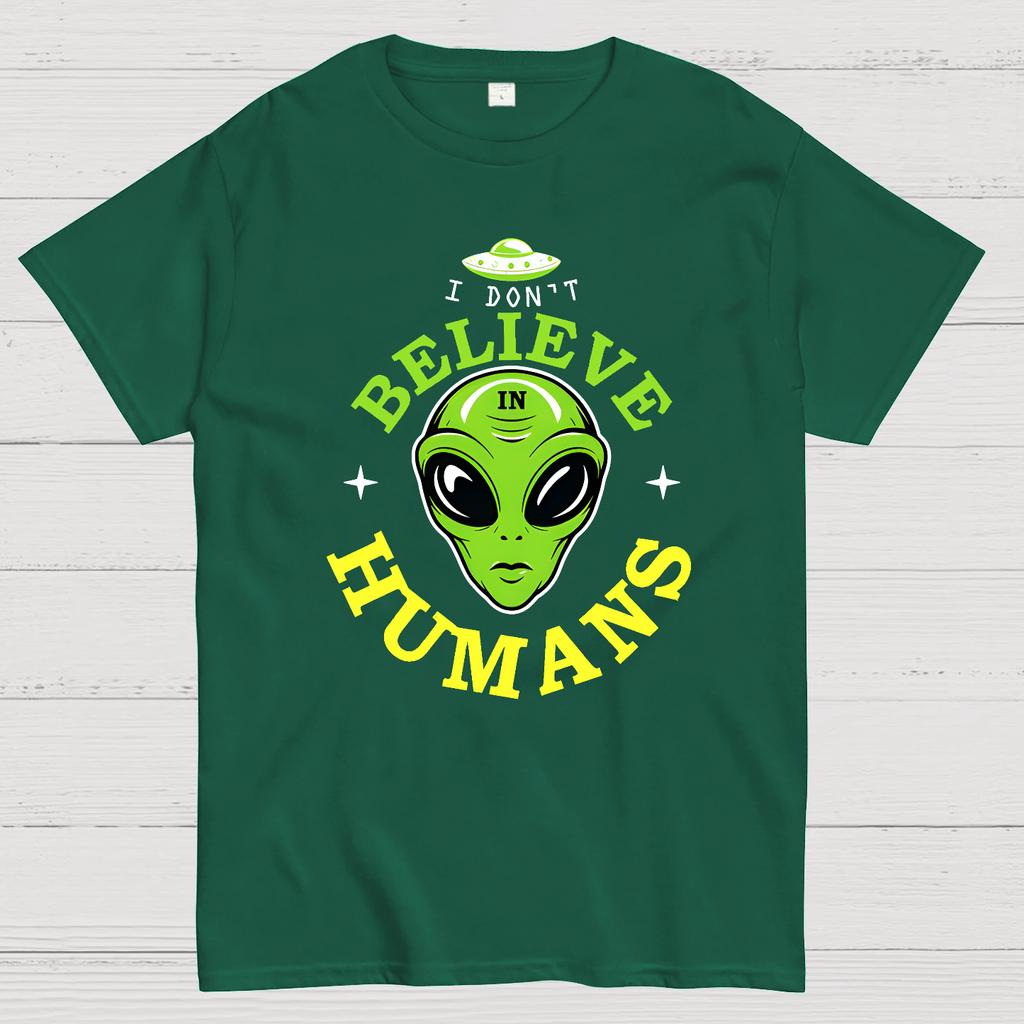 I Don't Believe in Humans Cotton Summer Casual Cool Loose T-Shirt