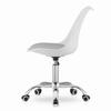 Chaise pivotante - VIKING CHOICE - ALBA - Similicuir - Blanc et gris - 120 kg max.
