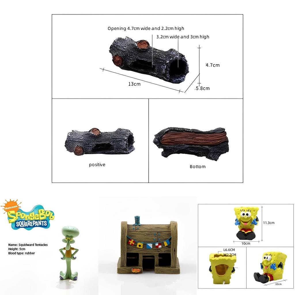 Add Some Color To Your Fish Tank With Spongebob Pineapple House Aquarium Ornament