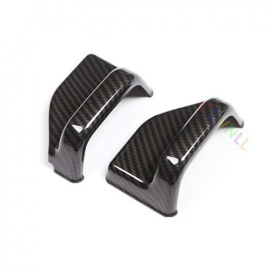 Carbon Look Seat Safety Belt Cover Trim For Mercedes Benz E Class W213 2016-2018