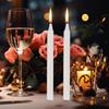 Tapered Candles Natural Long Burning Candles 10X Survival Supplies Short Taper Candles Household for Wedding Blessing