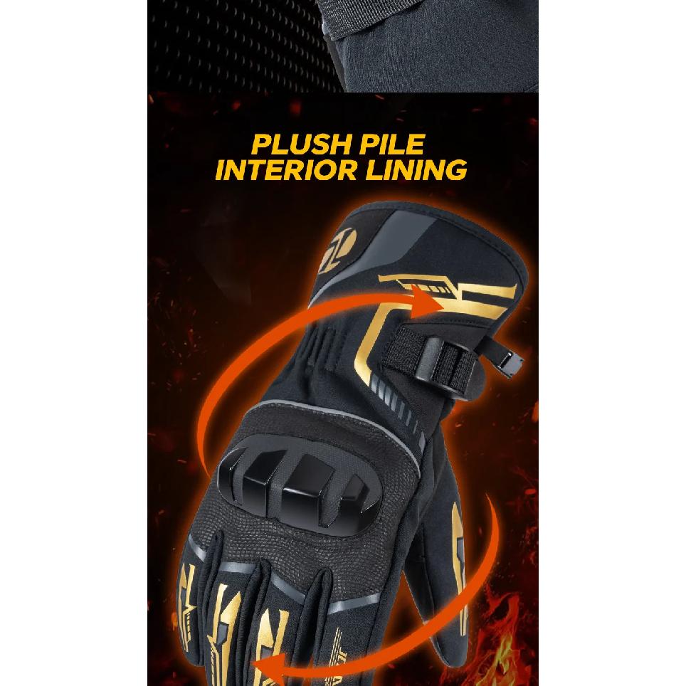 Winter Motorcycle Gloves Men Women Motorbike Thermal Gloves Waterproof Outdoor Sports Biker Riding Adventure Moto Travel Gloves