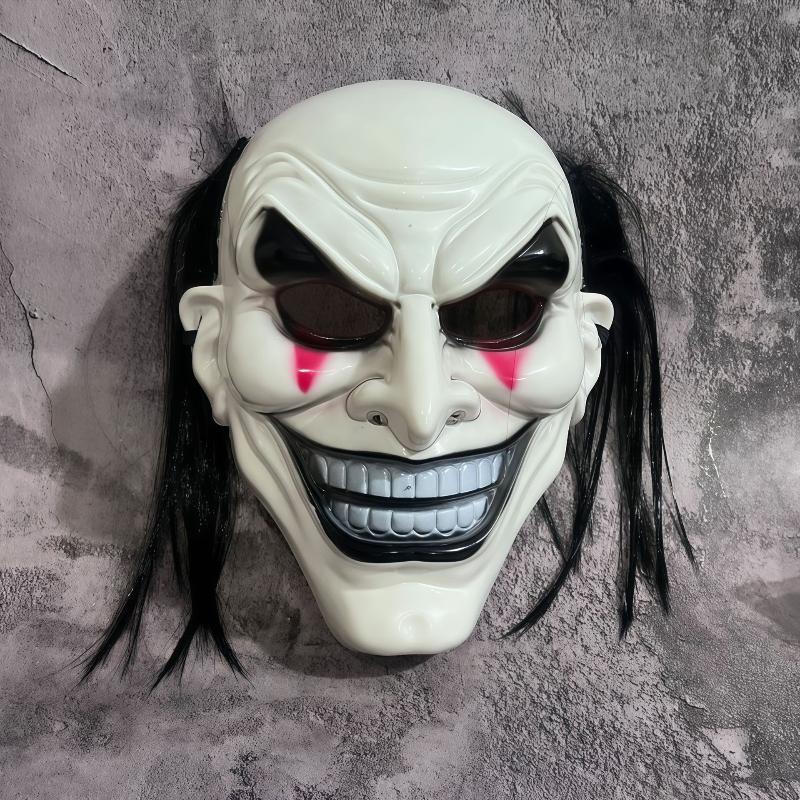 Halloweenská hororová maska ďábla, maska dýně, vtipná cosplay maska pro hraní rolí, démonický teror, karnevalová párty, kostýmní rekvizity