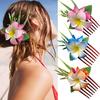 Hair Comb Artificial Flower Design Anti-slip Teeth Hair Organizer Comb Updo Bun Hair Styling Accessory