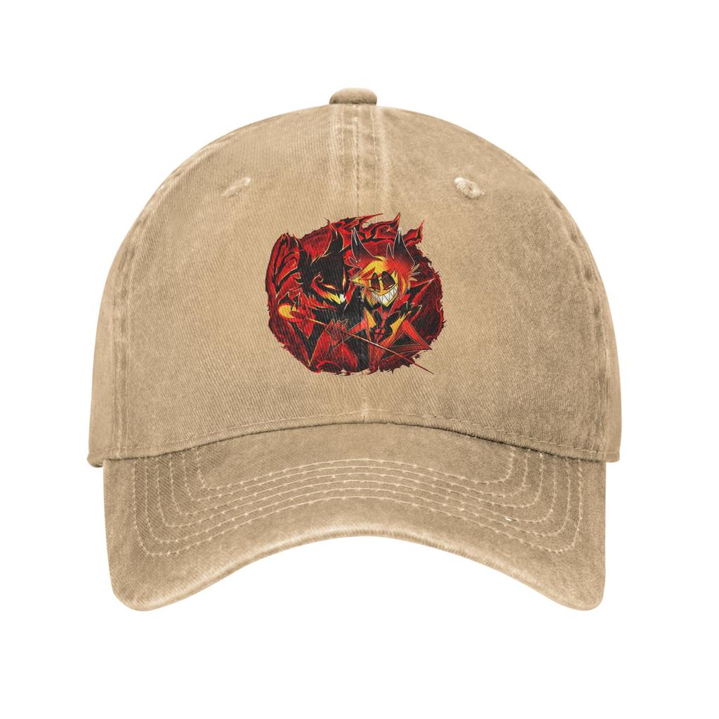 Washed Baseball Cap Cartoon HHazbin HotelS Spring Trucker Hat For Men Adult y2k Cute Hiking Fishing Sun Baseball Caps