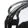 Transparent Messenger Bag PVC Shoulder Bag with Adjustable Strap for Daily Shopping Beach Traveling