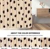 Brown Cartoon Leopard Decor Shower Curtain,Animal Polyester Shower Curtain For Shower Stall Bathroom Waterproof With 10 Hooks