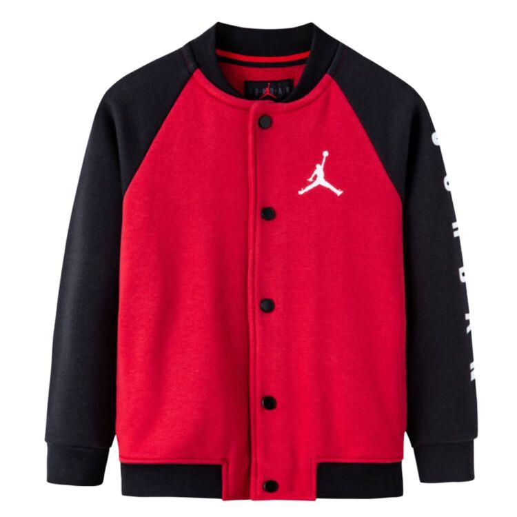 

Jordan Color Block Logo Вышитая однобортная трикотажная куртка Повседневная Детские куртки Jester-Red JD2232090GS-001 XL