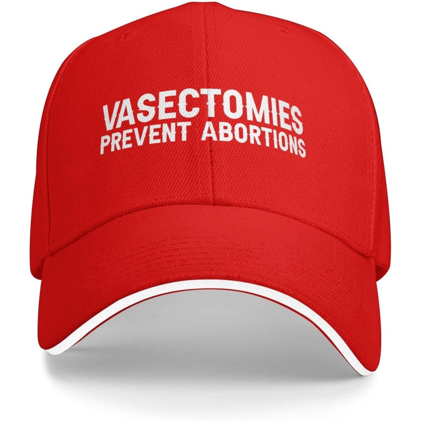 Vasectomies Prevent Abortions Baseball Cap Polyester Embroidered Adult Casual Adjustable Unisex Adjustable