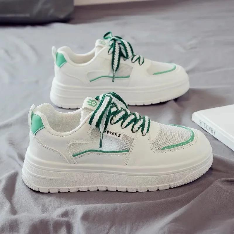 Designer Platform Running Sneakers Women Tennis shoes Woman Walking Chunky Sneakers white Casual Slip on Vulcanized Shoes2024