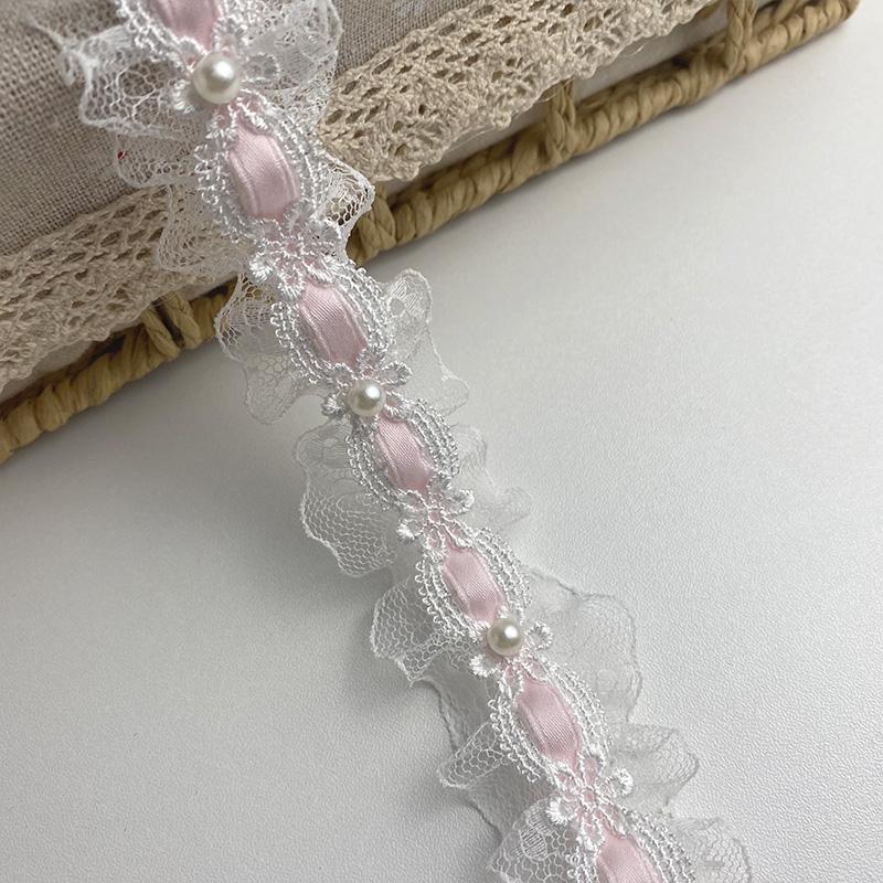 

Lolita Lace Accessories Skirt DIY Handmade Wearing Ribbon Baby Clothes Pain Pack Card Set Decorative Strap Length 1m
