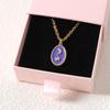 French Retro Star Moon Necklace Personalized Fashion Ladies Dripping Oil Pendant