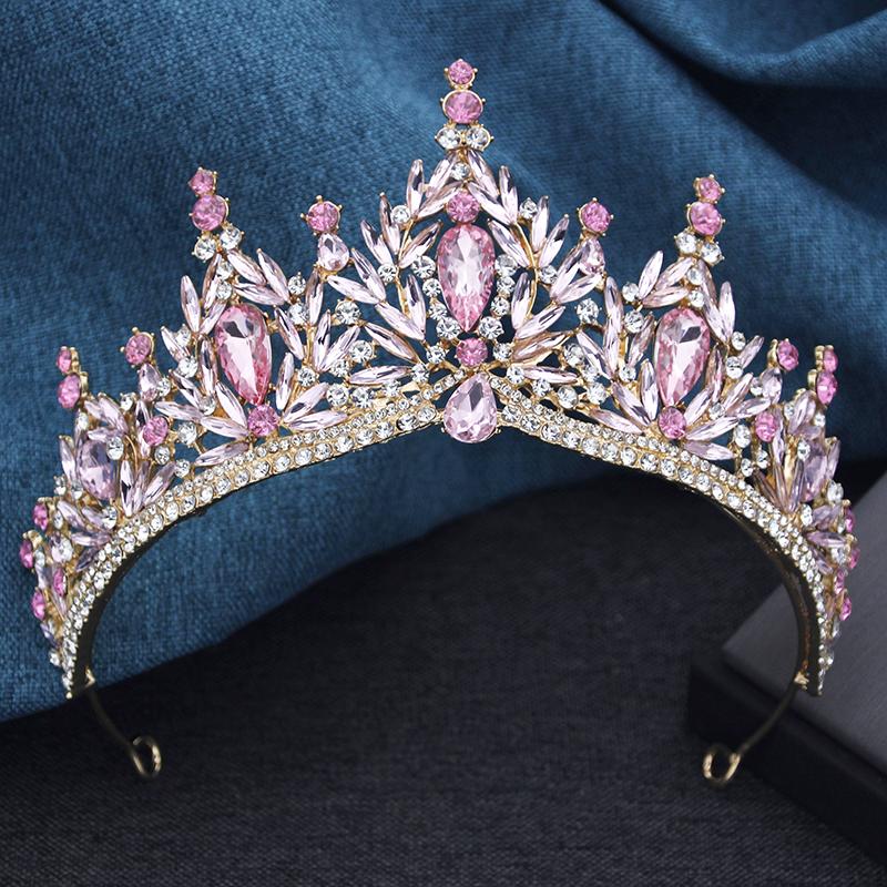 Baroque Bridal Crown Princess Girls Tiaras Birthday Hair Accessory Elegant Wedding Headwear for Brides Headbands