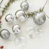 6 st DIY-tillbehör Glasjulgranskula set 6 cm Delikat julgranshänge Målad Kreativt Hängande prydnad Fest