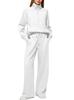 Women's 2 Piece Outfits Half Zip Sweatshirt Wide Leg Sweatpants Casual Lounge Set