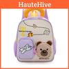 Cute Color Blocking Design Airplane Capybara Gift Printed Children Backpack For Elementary Students