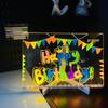Large DIY Acrylic Luminous Drawing Board for Kids - Easy Erase, Dust-Free Educational Blackboard Set
