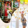 1/3Pack Easter Carrot And Pom-Pom Banner Easter Party Hanging Garland Bunting Flag for Home Wall Decoration Kids Birthday Party