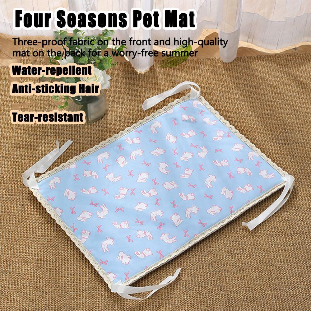 Waterproof Pet Cat Cooling Mat Cartoon Dog Sleeping Bed Durable Dog Crate Sleep Bed  Outdoor