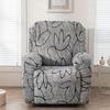 4PCS/set Milk Silk Stretch Recliner Sofa Covers Printed Elastic Armchair Chair Slipcovers for Living Room Furniture Protector