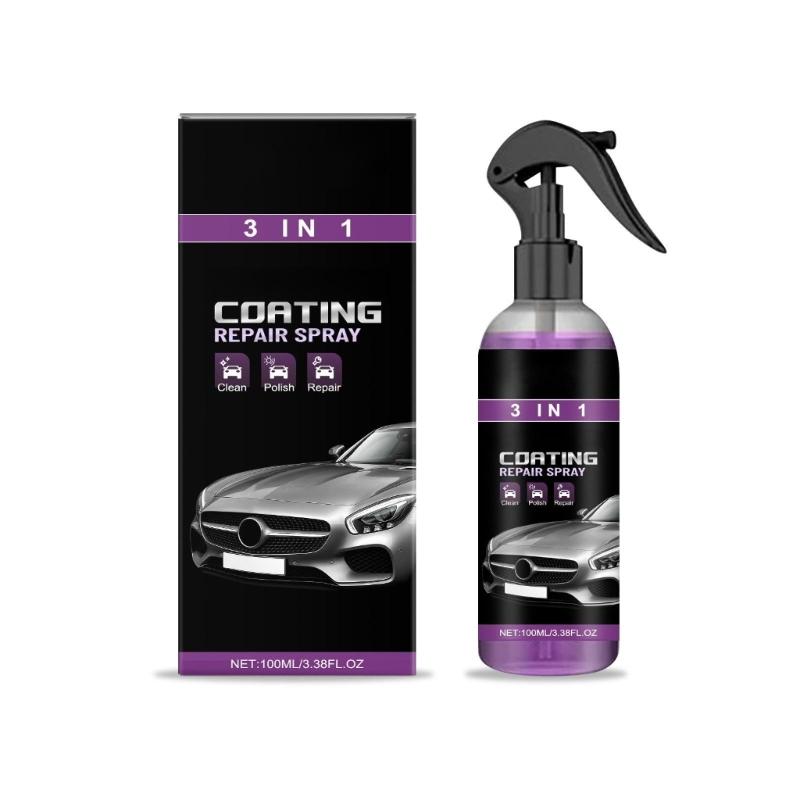 3 in 1  Coating Repair Coating Agent Car Paint Coating Agent 3.38oz Automotive Cleaning Polishing Agent 1
