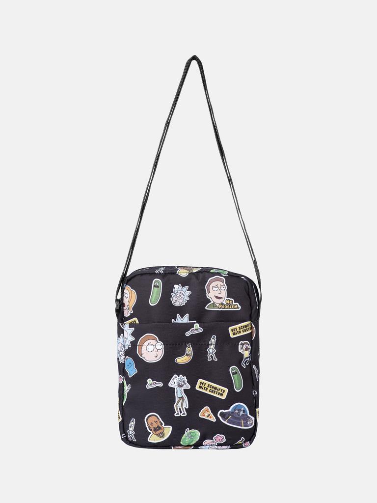 Borsa a tracolla casual da uomo Custom Wear 2.0 Rick and Morty gialla