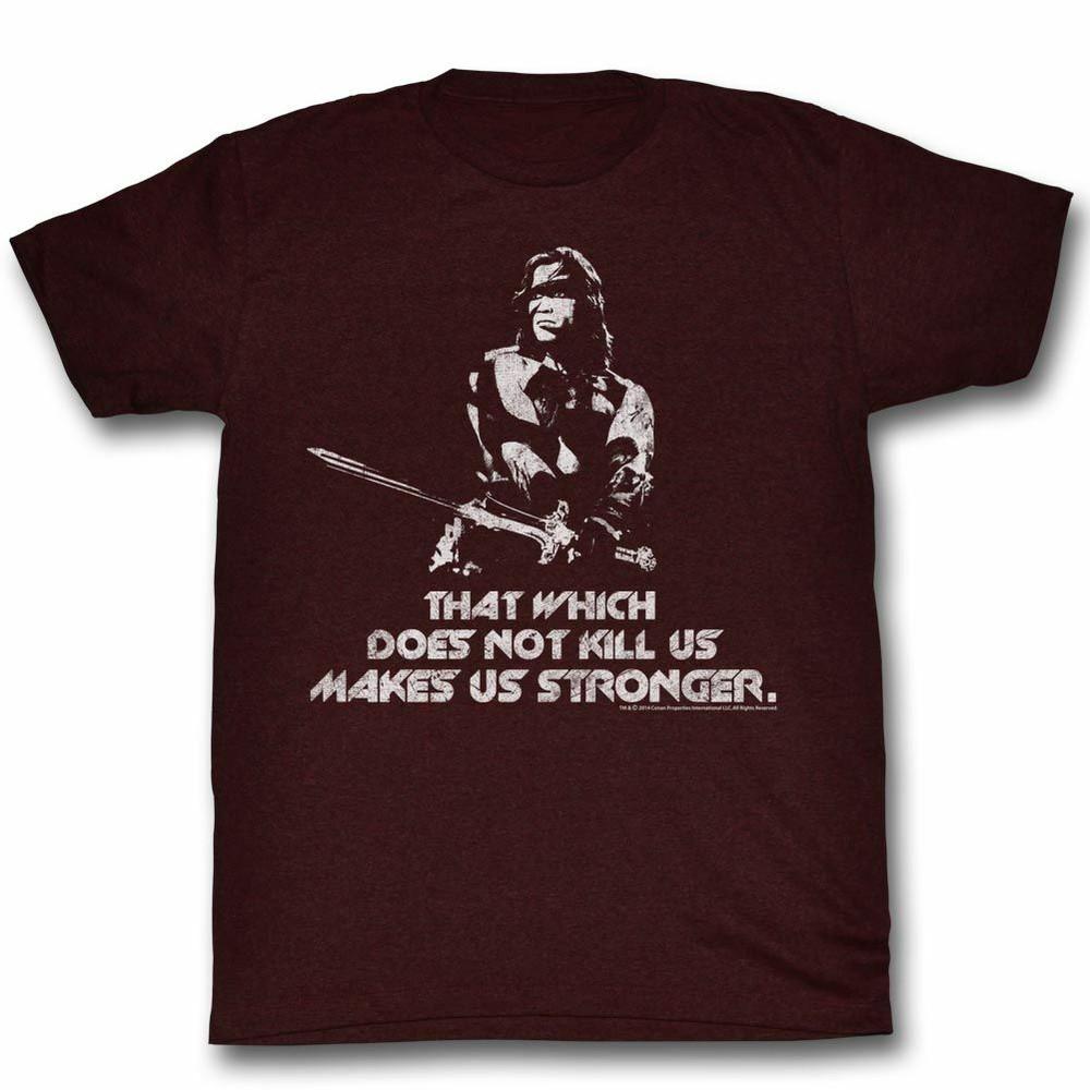 Conan The Barbarian Stronger Maroon T-Shirt